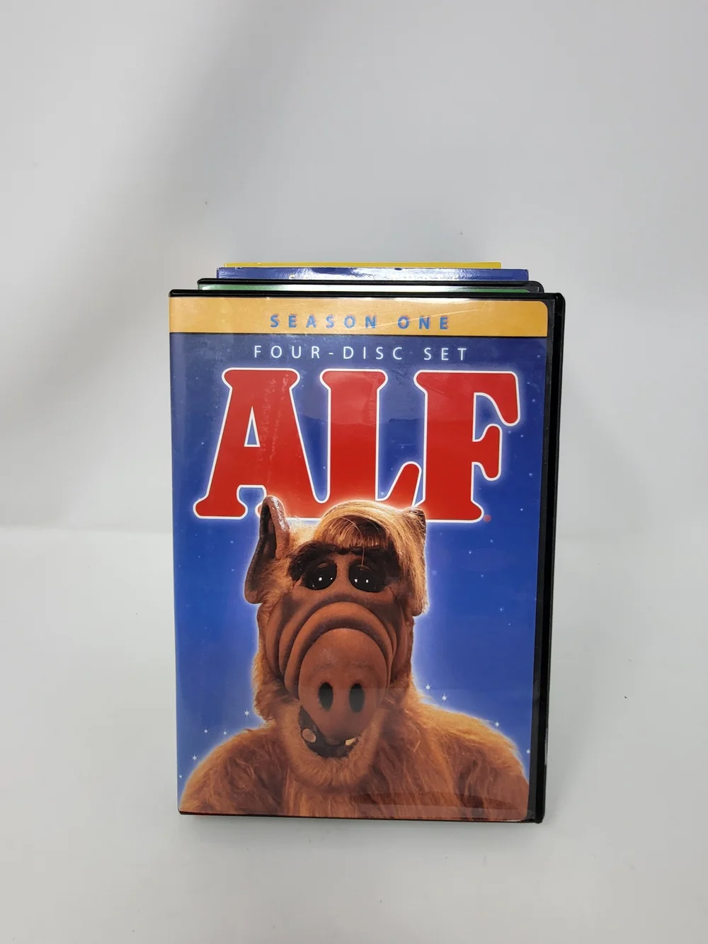 ALF DVD Box Set Seasons 1-4 - Colorful Spines (Blue, Yellow, Green, Purple)